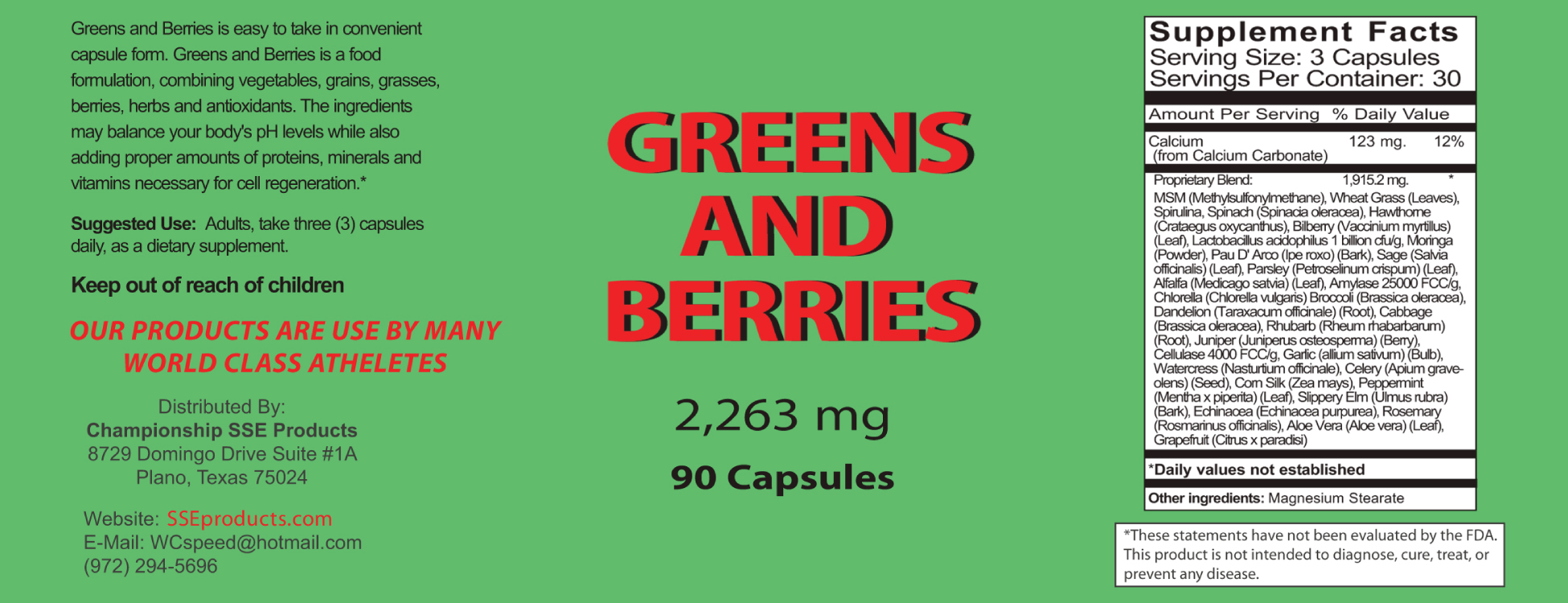 Greens Berries