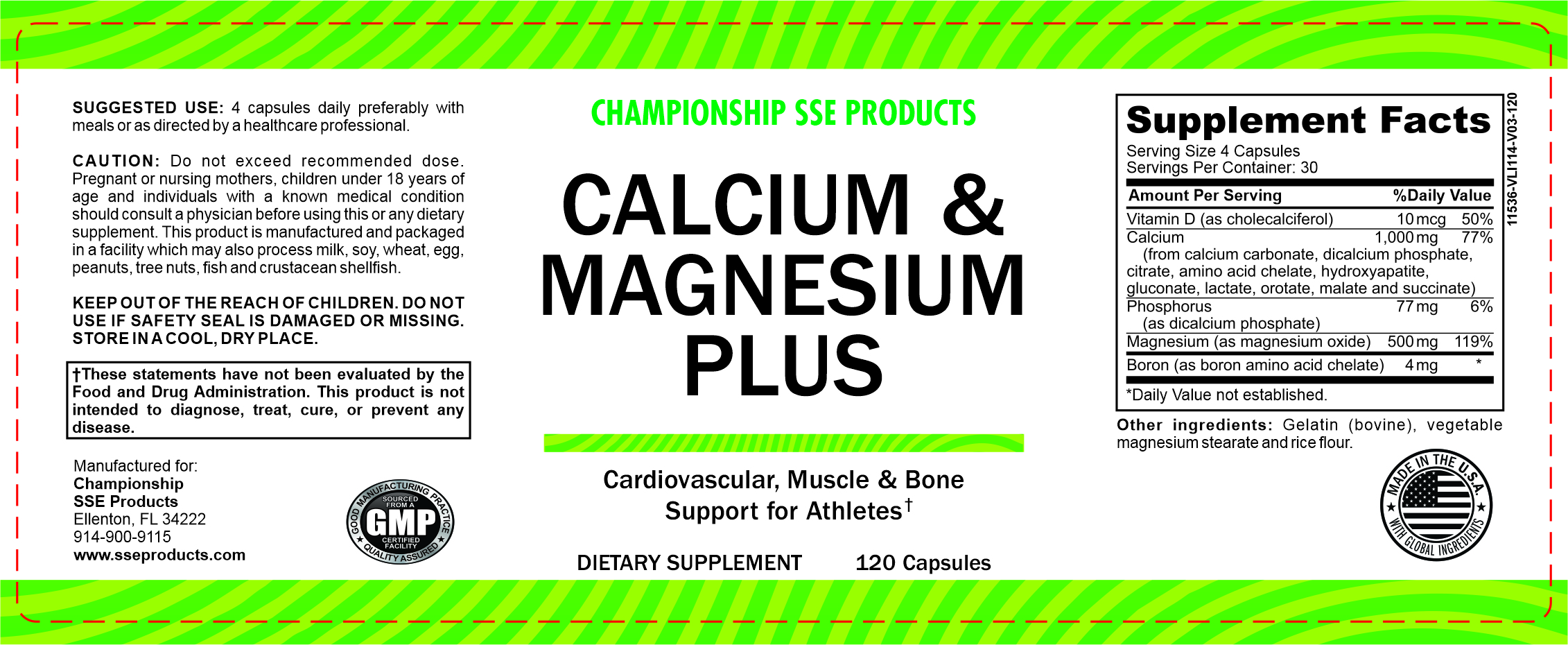 cal mag label
